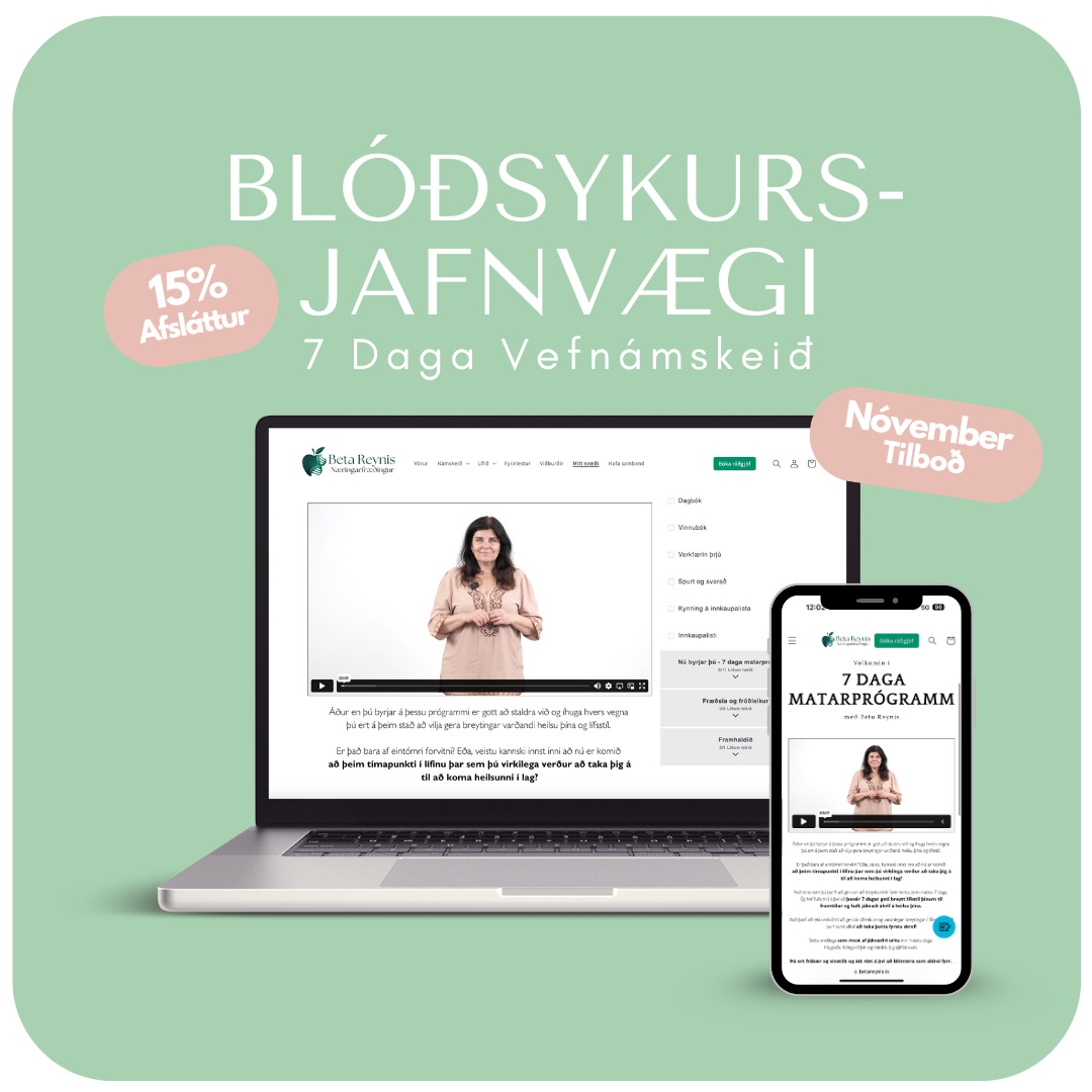 Blóðsykursjafnvægi Vefnámskeið